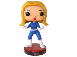 Invisible Woman Retro Fantastic 3D Принт Модель