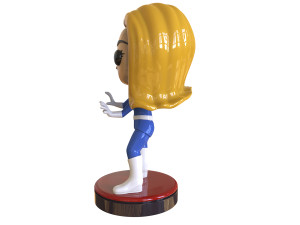 Invisible Woman Retro Fantastic 3D-printmodel