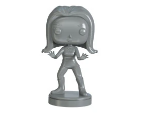 Invisible Woman Retro Fantastic 3D Принт Модель