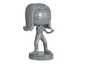 Invisible Woman Retro Fantastic 3D Принт Модель