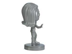 Invisible Woman Retro Fantastic 3D-printmodel