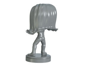 Invisible Woman Retro Fantastic 3D-printmodel