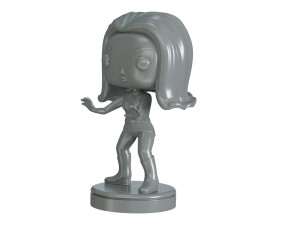 Invisible Woman Retro Fantastic 3D-printmodel