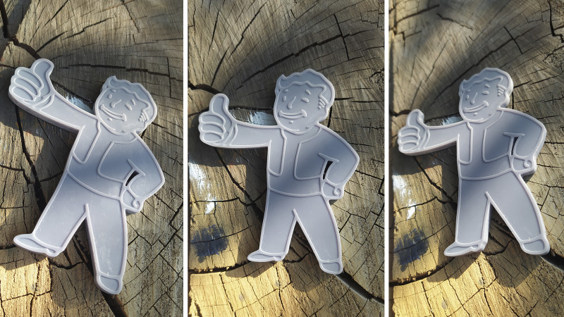 Vault Boy Fridge magnet Modelo de Impressão 3D .c4d .max .obj .3ds .fbx .stl .blend 