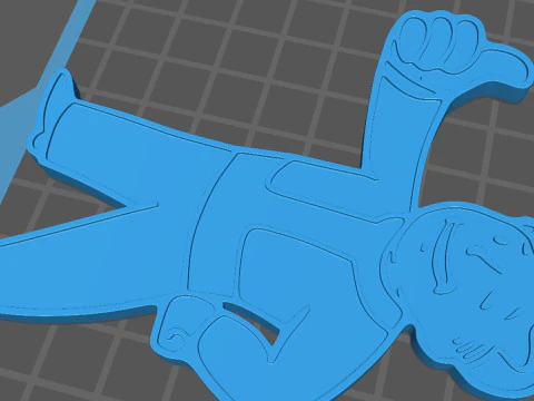 Vault Boy Fridge magnet 3D Print Model