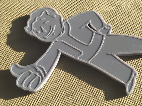 Vault Boy Fridge magnet Modelo de Impressão 3D