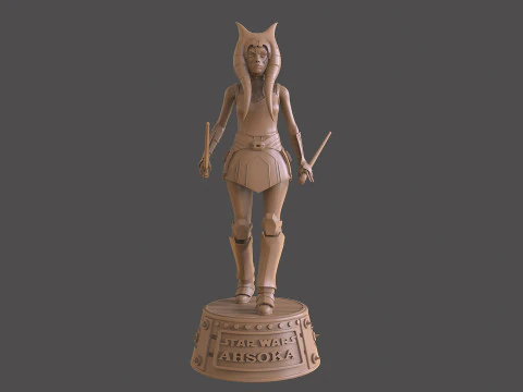 Ahsoka Tano Star Wars 3D Print Model