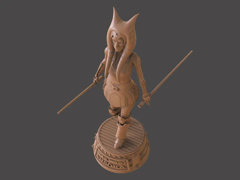 Ahsoka Tano Star Wars 3D Print Model