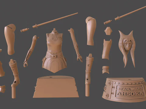 Ahsoka Tano Star Wars 3D Print Model