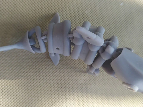 SKELETON SHARK Articulated 3D Print Model