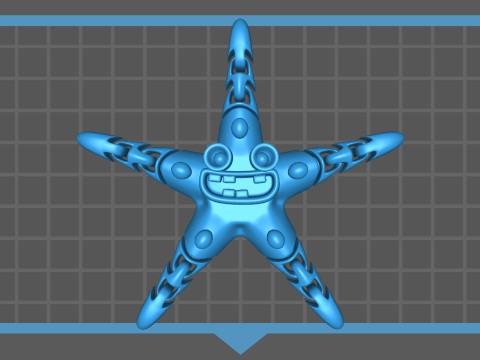 Articulated Strarfish 2 3D Print Model
