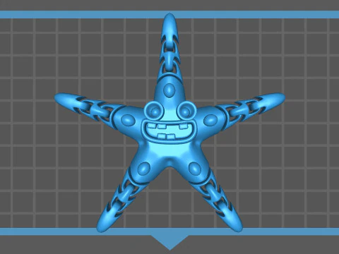 Articulated Strarfish 2 3D Print Model