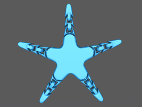 Articulated Strarfish 2 3D Print Model
