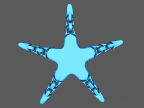 Articulated Strarfish 2 3D Print Model