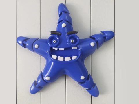 Mafsallı Denizyıldızı 3D Baskı Modeli