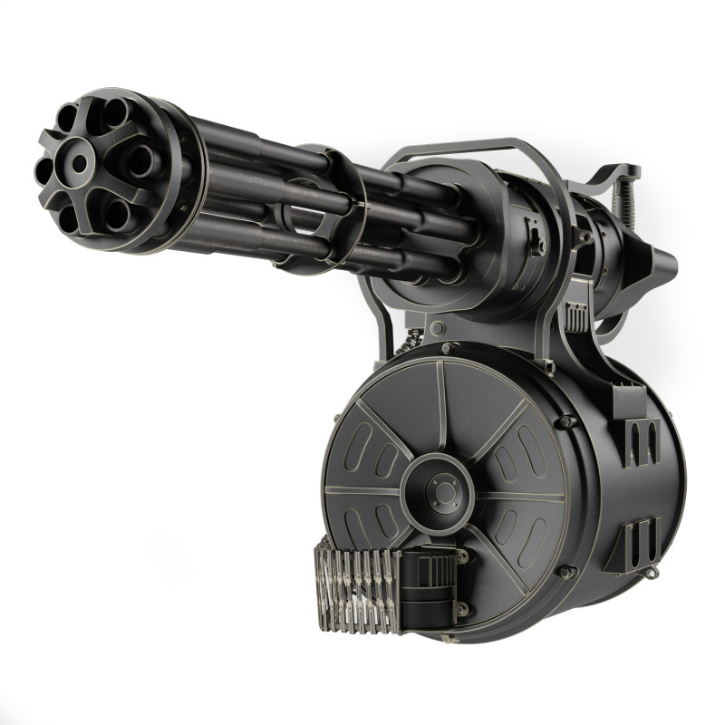 Minigun Fallout 3Dモデル .c4d .max .obj .3ds .fbx .stl .blend 