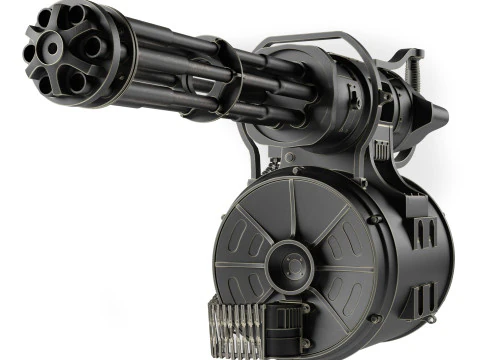 Kejatuhan Minigun Model 3D