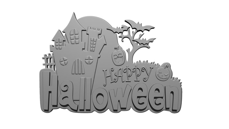 Halloween Fridge Magnet 3D 프린트 모델 .c4d .max .obj .3ds .fbx .stl .blend 