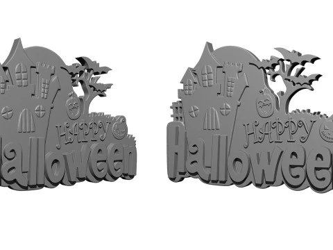 Halloween Fridge Magnet 3D Print Model