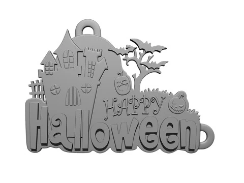 Halloween Fridge Magnet 3D Print Model