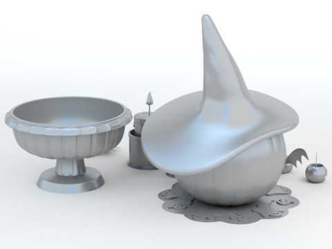Halloween Set Modello di stampa 3D