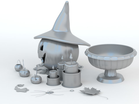 Halloween Set Modello di stampa 3D