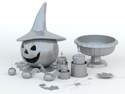 Halloween Set Modello di stampa 3D