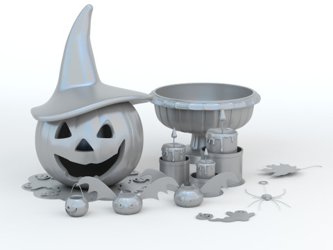Halloween Set Modello di stampa 3D