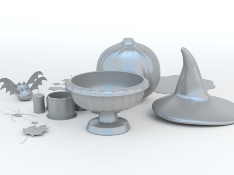 Halloween Set Modello di stampa 3D