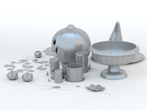 Halloween Set Modello di stampa 3D