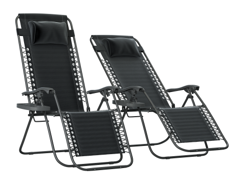 Belleze Zero Gravity Chaise Lounge 3D Model