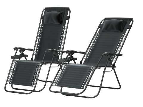 Belleze Zero Gravity Chaise Lounge 3Dモデル