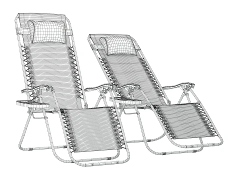 Belleze Zero Gravity Chaise Lounge 3D Model
