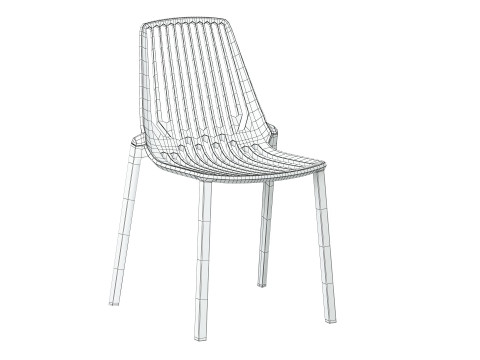 Oasis Stacking Chair 3D Модель