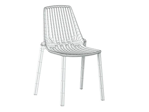 Chaise empilable Oasis Modèle 3D