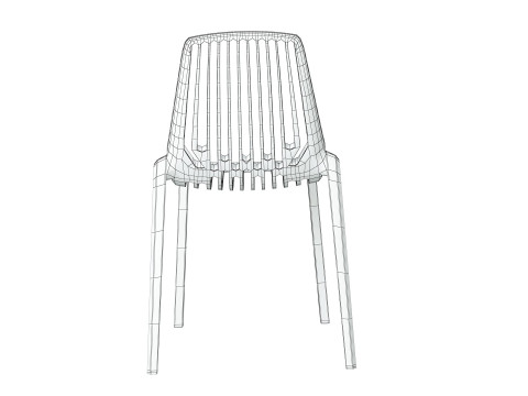 Oasis Stacking Chair 3D Модель