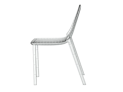 Oasis Stacking Chair 3D Модель