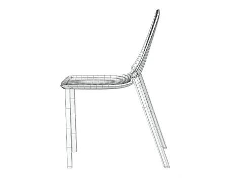 Chaise empilable Oasis Modèle 3D