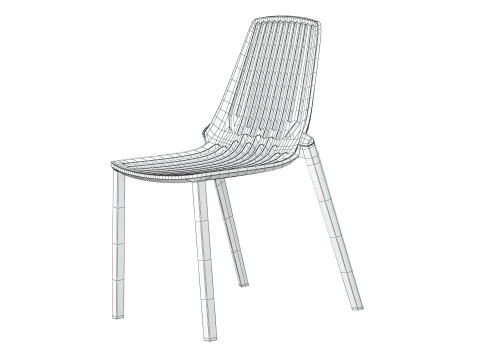 Oasis Stacking Chair 3D Модель