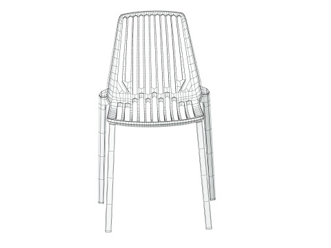 Oasis Stacking Chair 3D Модель