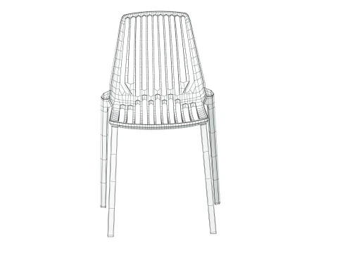 Chaise empilable Oasis Modèle 3D