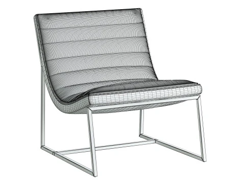 Parisian Sofa Chair 3D Model