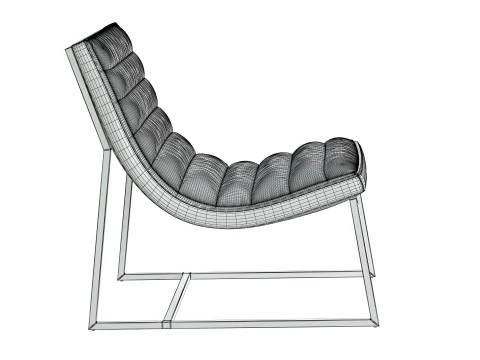 Parisian Sofa Chair 3D Model