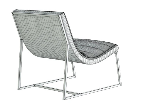 Parisian Sofa Chair 3D Model