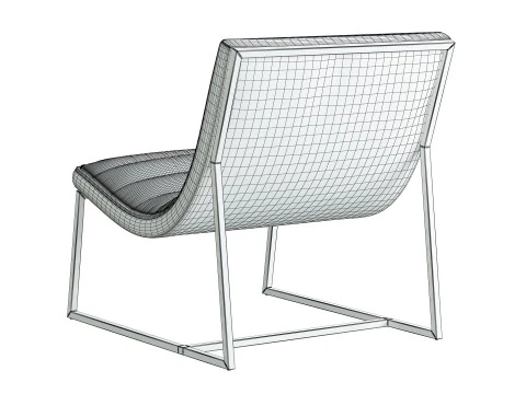 Parisian Sofa Chair 3D Model