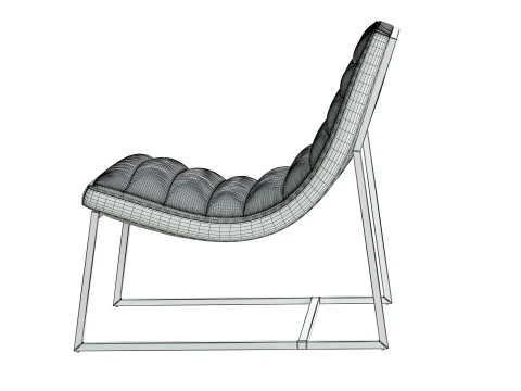 Parisian Sofa Chair 3D Model