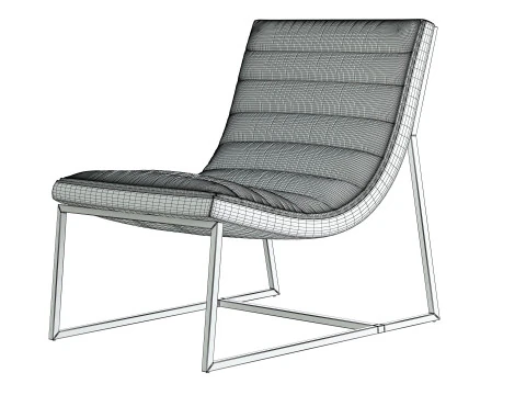 Parisian Sofa Chair 3D Model
