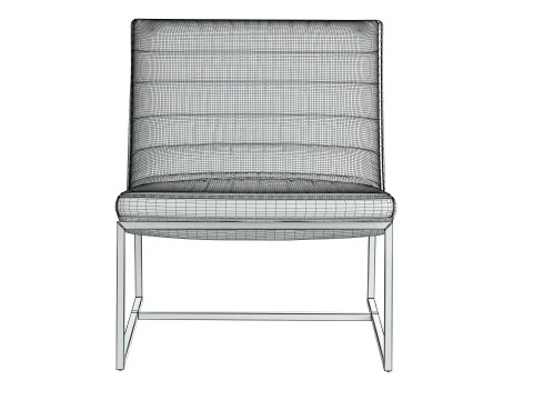 Parisian Sofa Chair 3D Model