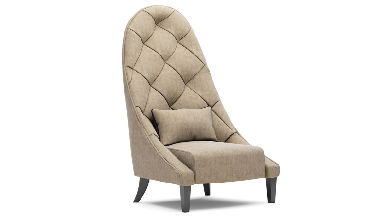 Armchair Smania Cornelia 3D Model .c4d .max .obj .3ds .fbx .stl .blend 