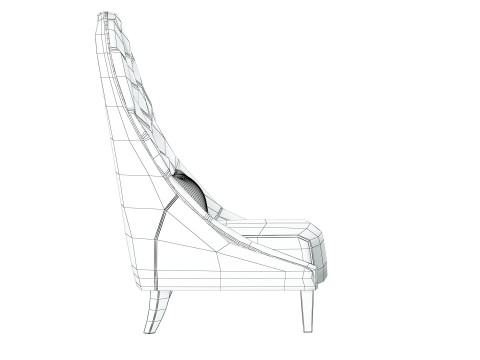 Armchair Smania Cornelia 3D Model